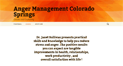 Desktop Screenshot of angermanagementcoloradosprings.com